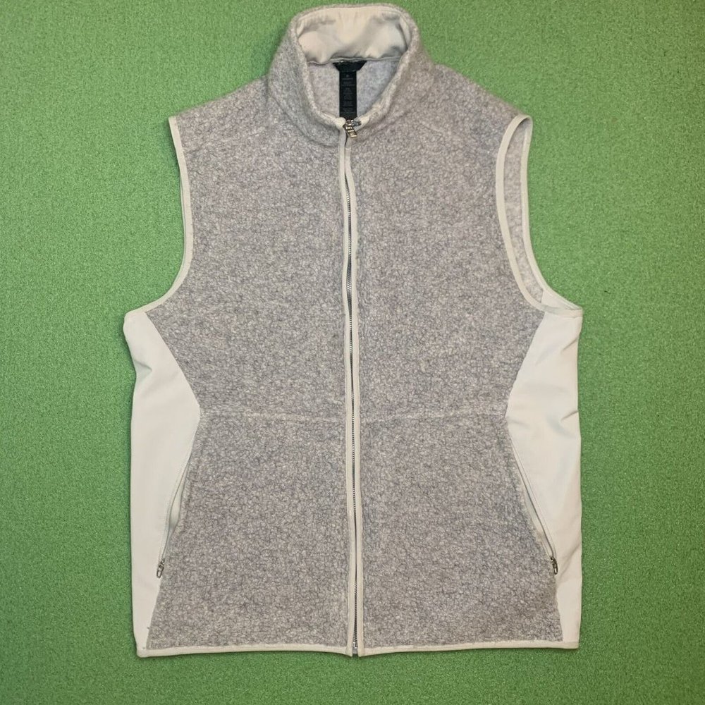 Lululemon Sherpa Silver Spoon Wool Blend Tundra Trek Vest Heather Grey Large